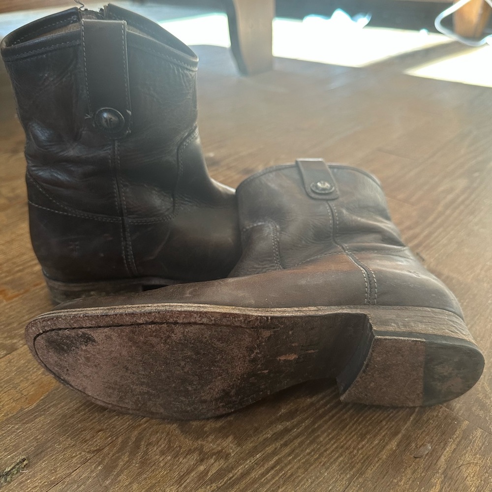 Frye Melissa Button Boot - Dark Brown - image 4